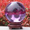 thumbnail image 2 of 60mm Natural Purple Amethyst Quartz Crystal Ball Sphere Healing Gemstone + Stand, 2 of 6