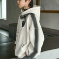 thumbnail image 4 of Teen Boys Hooded Sweatshirt Long Sleeve Pullover Kids Top Spring Fall Winter Daily Wear Fabric Clothes White Size 15-16T, 4 of 9