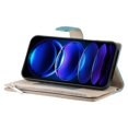 thumbnail image 3 of Funda cartera GANGXUN para Xiaomi Poco X5 Pro , cuero PU con tarjetero, cremallera, correa de mano, soporte y protección 1182°, 3 of 6