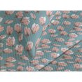 thumbnail image 3 of Ambesonne Botanical Quilted Coverlet 2 Pcs, Floral Branches Spring, Twin Size, Grey Teal Rose and Umber, 3 of 4