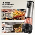 thumbnail image 3 of Moreblue Electric Salt and Pepper Grinder Set, Automatic Rechargeable Salt and Pepper Mill with LED Display, Salt Pepper Shaker Electric with 5 Adjustable Coarseness, 3 of 9
