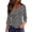 Z92Blue, variant on Womens 3/4 Length Sleeve V Neck T Shirts Vintage Floral Printed Casual Daily Wear Tunic Tops White L