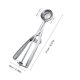 thumbnail image 5 of Ice Cream Scoop, Stainless Steel Ice Cream Scooper Professional No-Slip Handle Cookie Scoop Ice Cream Scoop Trigger Cupcake Scoop(4CM) LYUMO Cucharas de Helado, 5 of 6