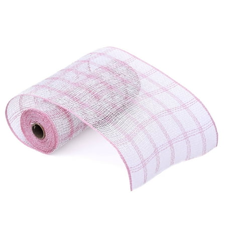UPC: 0191518413243 | 10  Pink & White Window Poly Burlap Mesh by Celebrate It™