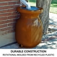 thumbnail image 4 of KoolScapes 50 Gallon Teracotta Look Rain Barrel with Brass Tap and Drain Plug Durable Recycled Plastic, 4 of 7