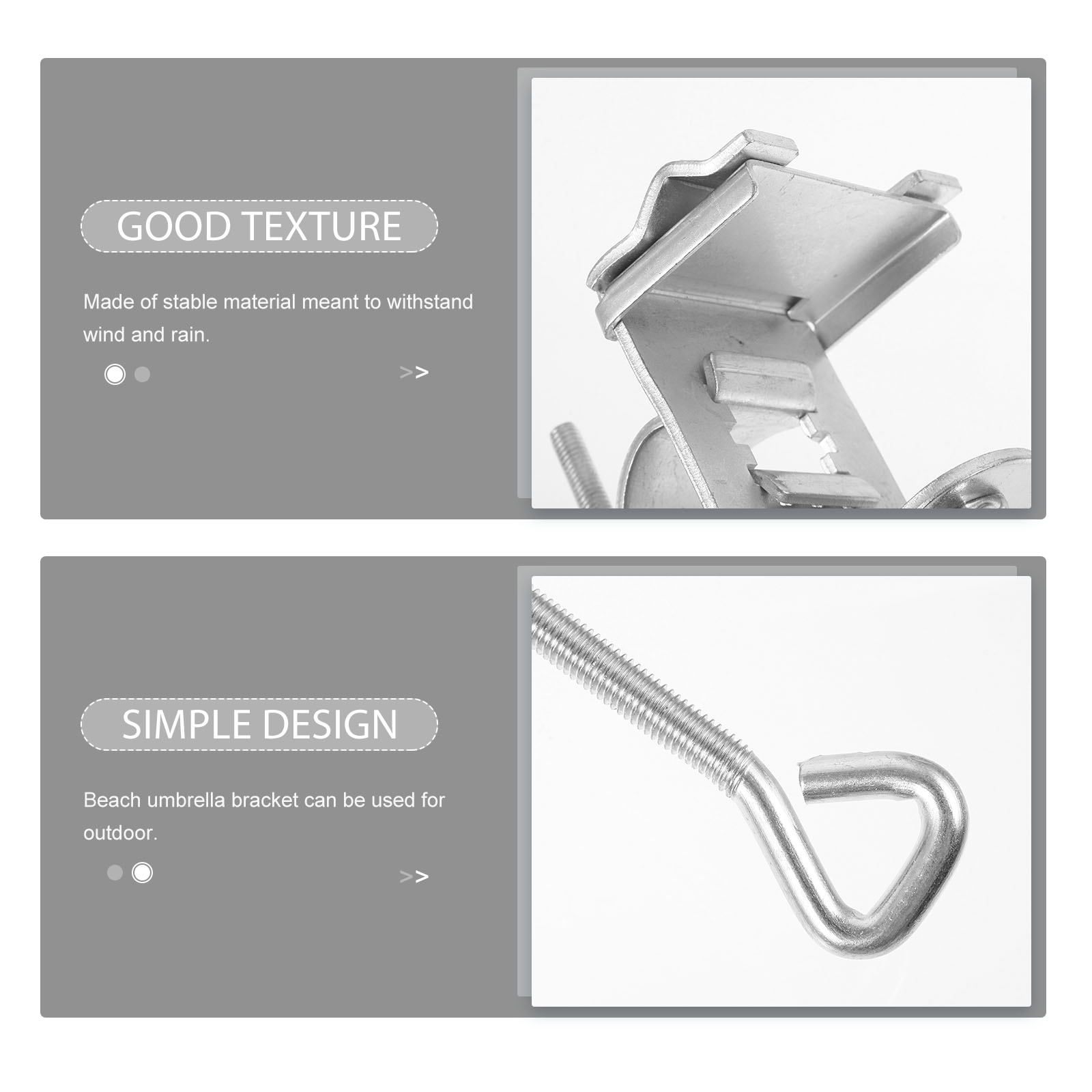 HOMEMAXS 3pcs Multi-function Parasol Support Bracket Stable Bottom Camping Umbrella Stand Summer Parasol Base