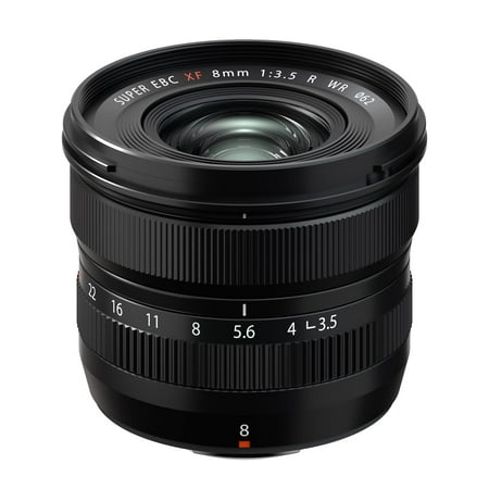 Fujifilm - FUJINON XF8mm F3.5 Standard Prime Lens X-Mount - Black