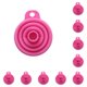 thumbnail image 2 of Moyic Tolvas de silicona útiles y duraderas para el día a día Ecológico y no tóxico rosa rosa 10Conjunto, 2 of 6