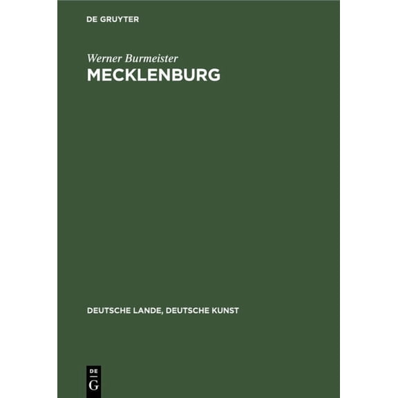 Deutsche Lande, Deutsche Kunst Mecklenburg, (Hardcover)