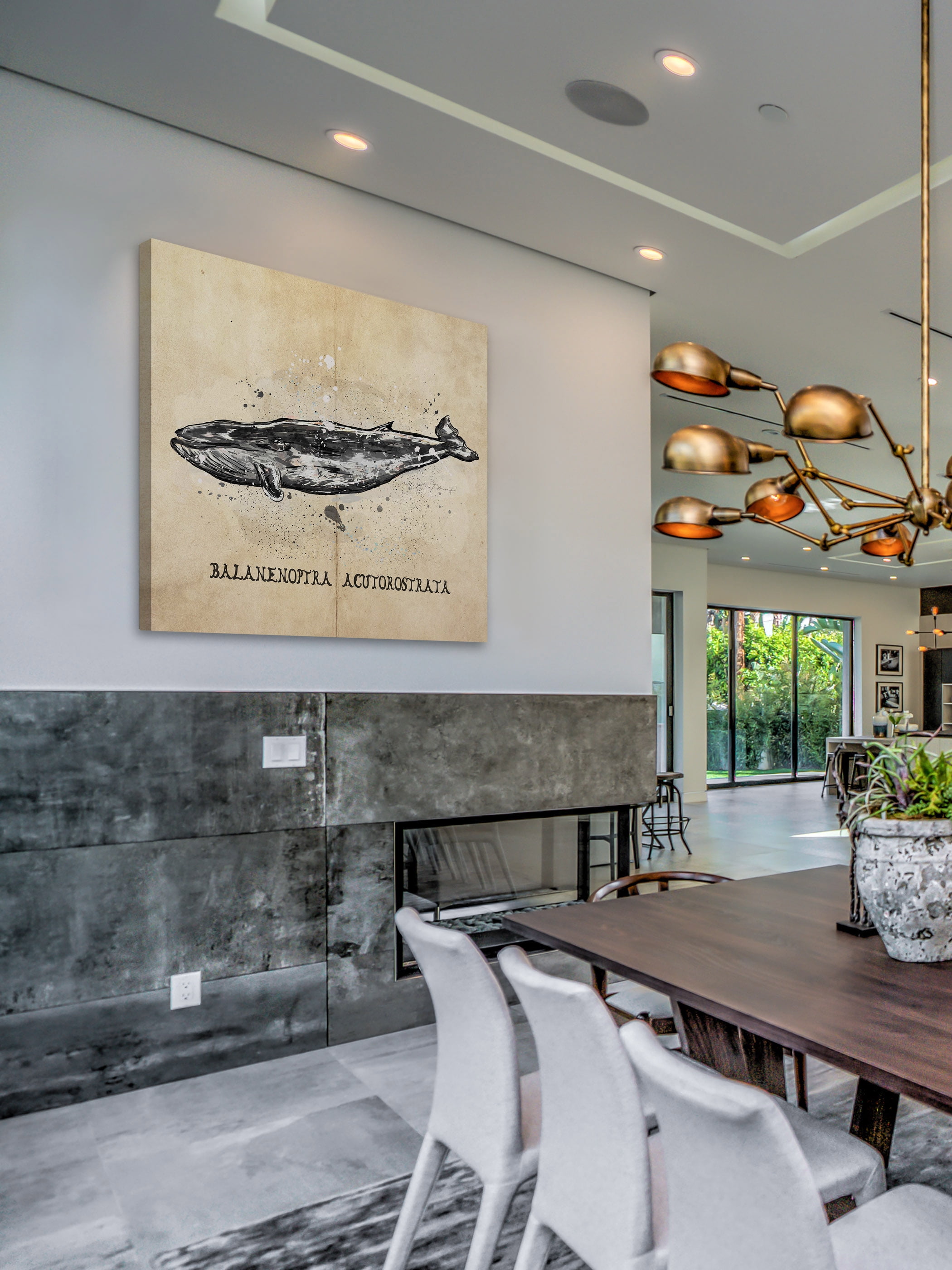 Marmont Hill 'Baleine' by Marie Eve Pharand Painting Print on Wrapped Canvas