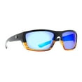 thumbnail image 2 of Calcutta Shock Wave Polarized Sunglasses, Wood Grain/Blue Mirror Lens, 2 of 4