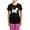 With Pink Pant, variant on CafePress - Women's Dark Pajamas - Women's Short Sleeve Print T-Shirt and Pants Dark Cotton Pajama Set
