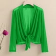 thumbnail image 3 of Womens Oversized Cardigan Sweaters New Long Sleeve Cardigan for Women Open Front Dressy Casual Shirts Summer Draped Lightweight Tunic Cover up Tops Green XL, 3 of 9