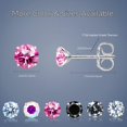 thumbnail image 7 of Moissanite Stud Earrings for Women,F136 Implant Grade Titanium Stud Earring Jewelry Engagement Gifts for Women Men, 7 of 7