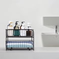thumbnail image 7 of SoildPal Set of 2 Under Sink Organizer Pull Out, 2 Tier Sliding Storage Drawer, Stackable Cabinet Shelf Baskets for Kitchen Bathroom Countertop, 7 of 7