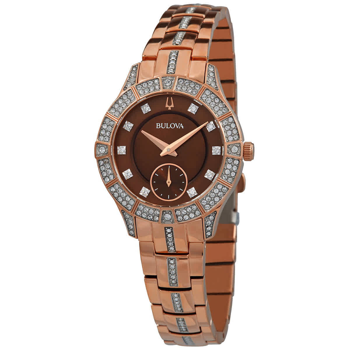 Bulova Women's Phantom Brown Dial Watch - 98L284