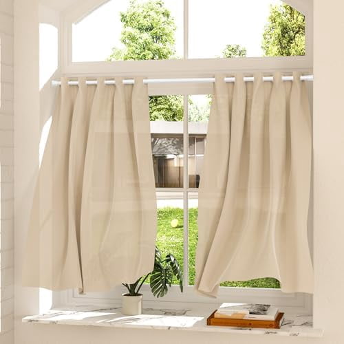 Spring Tension Curtain Rods Short Tension Rod (White,28" to 38"-3Pcs)