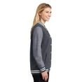 thumbnail image 3 of Sport-Tek Adult Female Women Fleece Letterman Jacket, 3 of 6