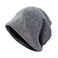 thumbnail image 2 of Women's Knit Slouchy Beanie, Winter Warm Thickened Soft Hat, Oversized Cozy Loose Cap for Cold Weather, One Size Fits All Stretchy Slouch Cap Grey, 2 of 6