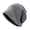 Grey, variant on Hats Bomber Hat Metal Letter Label Windproof And Cold Proof Pile Cap Versatile Large Head Encirclement Cold Cap Showing Small Set Head Cap