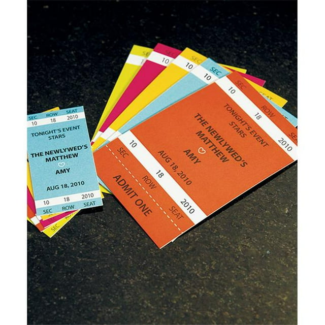 Weddingstar 8876-31 Sport Themed Drink Tickets- Small- Fuchsia