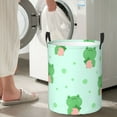 thumbnail image 5 of ZICANCN Laundry Basket Organizer, Green Frog Collapsible Hamper for Bathroom Bedroom Laundry Room, Medium Size, 5 of 7