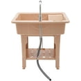thumbnail image 5 of Utility Sink with Faucet, 31.5"W x 22.05" D x 33.5"H Laundry Tub for Laundry Room, Bathroom, Garage, Kitchen, Freestanding Utility Sink, 441 LBS Load Capacity, 5 of 7