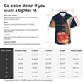 thumbnail image 5 of Honeii Casino Poker Chips Print Men’s Hawaiian Shirt,Classic Button-Down Short Sleeve Shirt, for Beach, Vacation, and Outdoor Activities,3X-Large, 5 of 7
