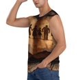 thumbnail image 3 of Fotbe Vintage Family History Book Men's Camiseta sin Mangas Estampada para Hombres, Playera Casual para Gimnasio, Entrenamiento, Playa-Medium, 3 of 7