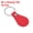 Red, variant on Leather Key Fob Kit, PU Leather Key Fob Blanks and Key Rings for Laser Engraving, Orange 16 Pack