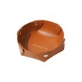 thumbnail image 1 of Awdenio Leather Tray Small Desktop Storage Box Bedside Table Car Key Wallet Cash Jewelry Watch Phone Coin Card Cosmetics Stationery DIY Home Decor 17.5x17.5cm, 1 of 2