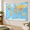 90"L x 60"W, variant on 90"L x 60"W World Map Wall Hanging Tapestry Home Decor for Teachers and Students