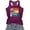 A1-Purple1638, variant on XIAONU Rainbow Letter Print Tank Top for Women Sleeveless Racerback Casual Workout Tees