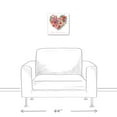 thumbnail image 3 of Creative Products Love Lives Here Floral Heart 12x12 Canvas Wall Art, 3 of 5