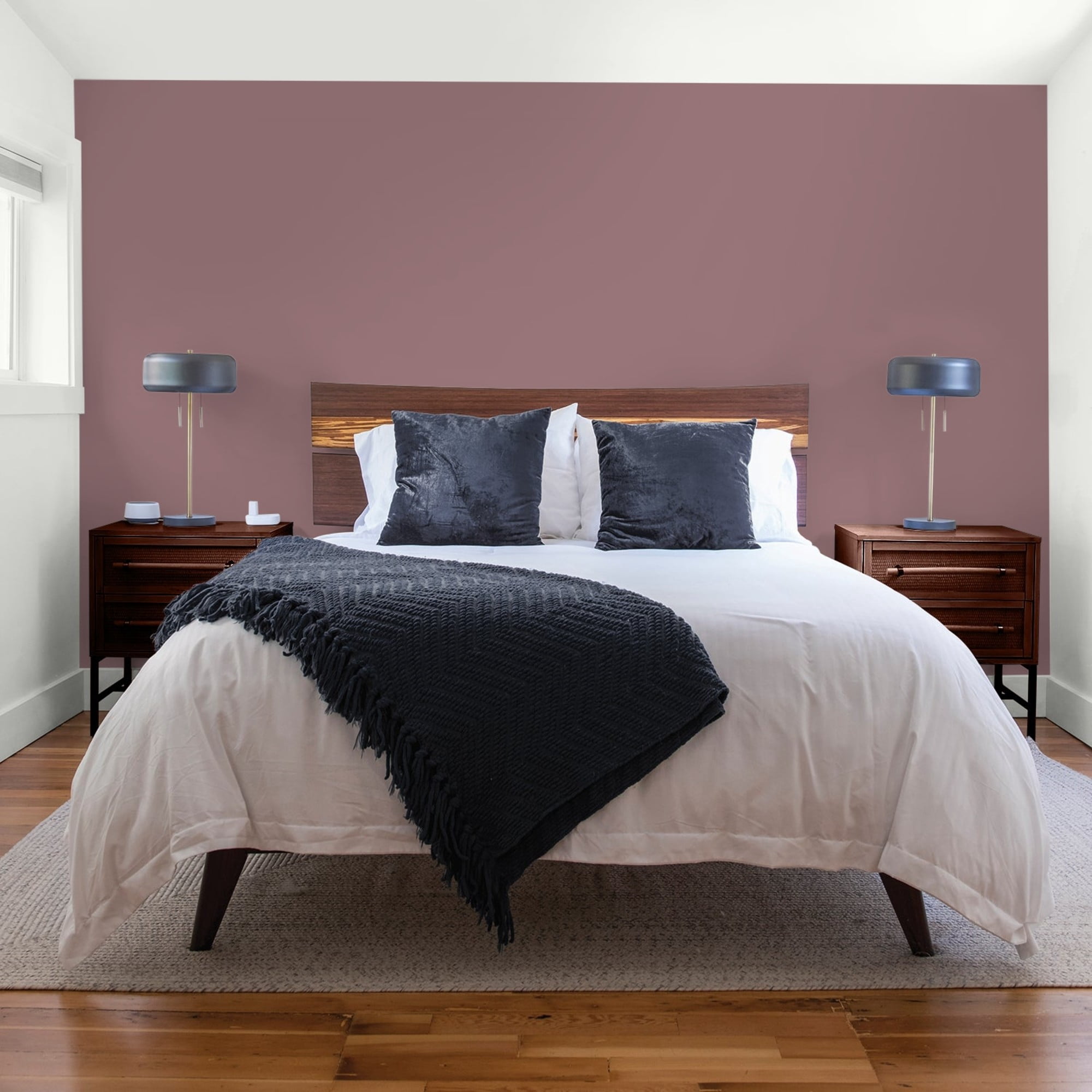 Glidden HEP Chocolate Sparkle / Purple, Flat Interior Paint with Primer, 1 Quart