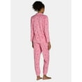 thumbnail image 4 of No Boundaries Micro Fleece Pajama Shirt and Pant set, 2-Piece, Sizes XS-XXL, 4 of 5