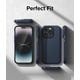 thumbnail image 4 of Funda iPhone 14 Pro Ringke Navy Antideslizante Anti Huella Dactilar, 4 of 9