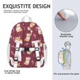 thumbnail image 5 of Christmas Corgi Backpack for School,Cute School Bag,Schoolbag with Adjustable Shoulder Straps & Padded Back,15"x11.42"x5.5", 5 of 6