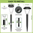thumbnail image 5 of 16 Pack Solar Outdoor Lights, Waterproof Auto On/Off Cold White Solar Pathway Lighting for Lawn,Garden and Walkway, 5 of 6