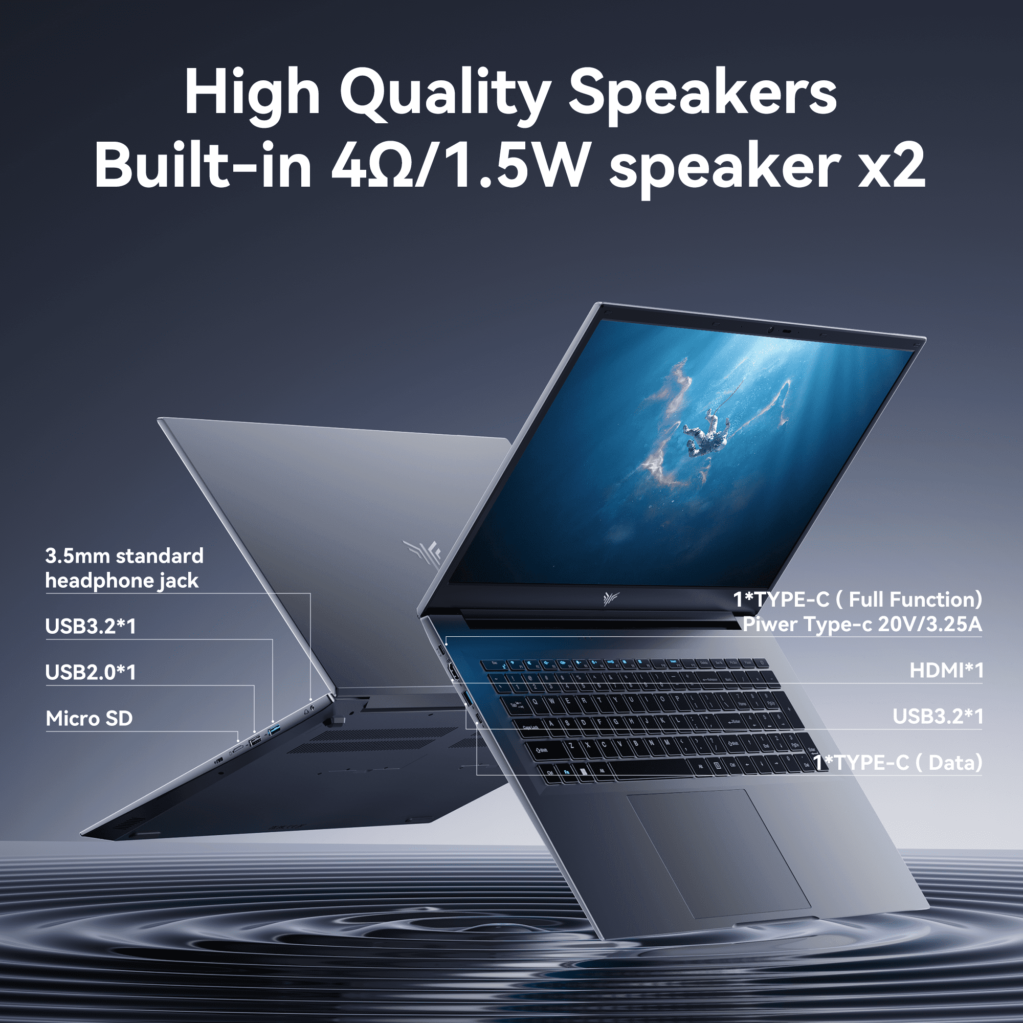 Laptop 18.5" FHD AX18 Laptop Intel Alder Lake N150 16GB DDR4 512GB SSD 18.5" FHD Windows 11 Pro WiFi 5,Gray