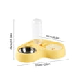 thumbnail image 3 of Dispensador automático de agua y comida 2 en 1 para perros y gatos: comedero doble con cuencos de acero inoxidable, base antideslizante, reposición de agua por gravedad y soporte para comida seca., 3 of 6