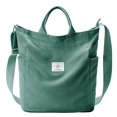 thumbnail image 1 of Bolso de mano KALIDI Corduroy Frost Green para mujeres que trabajan y viajan, 1 of 8
