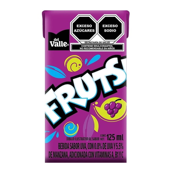 Bebida Frutsi sabor uva 125 ml
