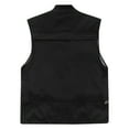 thumbnail image 3 of Olyvenn Men's Multi-Pocket Vest Fall Outdoor Quick Dry Breathable Mesh Photography Waistcoat Travel Safari Fishing Vest Black 8, 3 of 3