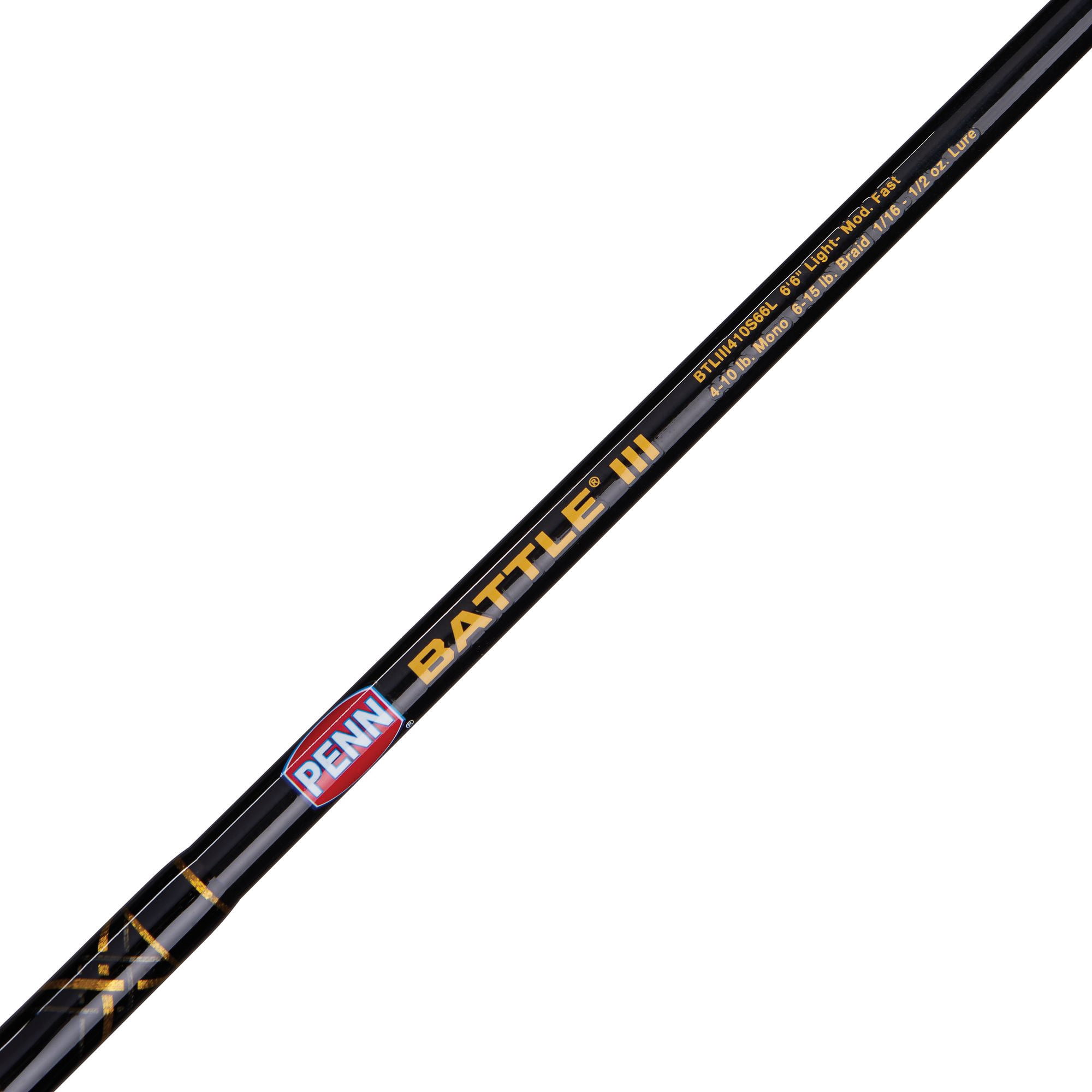 PENN 6’6” Battle III Fishing Rod and Reel Spinning Combo