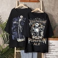 thumbnail image 3 of Camiseta de Disney con estampado de pesadilla antes de Navidad para mujer, ropa de calle gótica de manga corta, camiseta holgada Retro gótica Unisex Y2K, 3 of 4