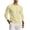 Yellow, variant on Dursoulink Long Sleeve Round Neck Shirt for Men, Striped Print Pullover Top, Polyester Spandex Blend, Regular Fit, Casual Daily Wear