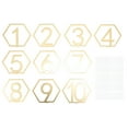 thumbnail image 3 of MasteelfCA 10pcs Wedding Table Numbers Hexagonal Numbers Placeholders Party Table Cards, 3 of 7
