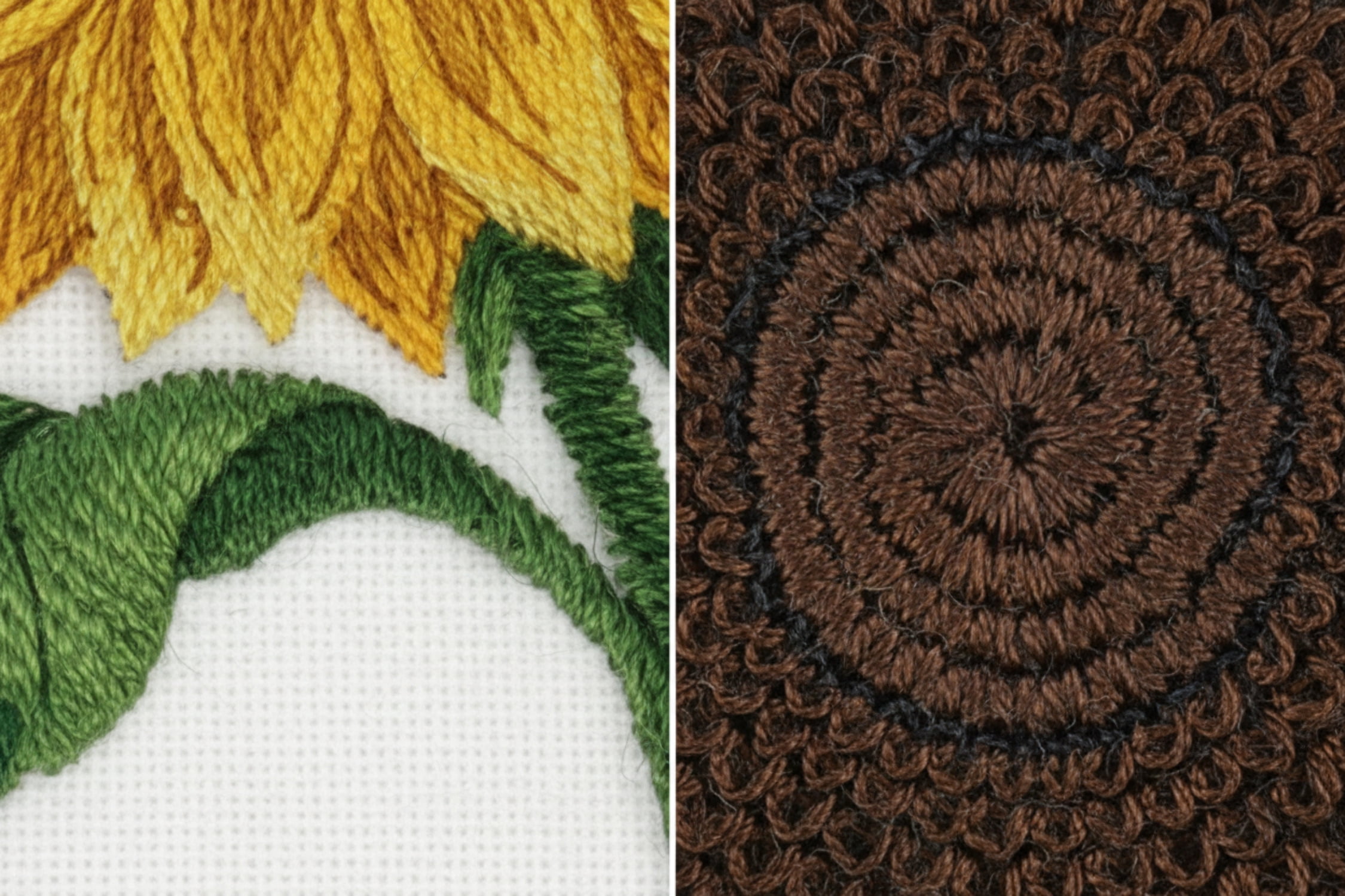 Sunflowers in Bloom Embroidered Iron on/Sew Patch [ 6.19"(w) x 5.86"(h)) ]