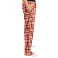 thumbnail image 2 of #followme Microfleece Mens Buffalo Plaid Pajama Pants with Pockets (Multi Festive Plaid, Large), 2 of 3